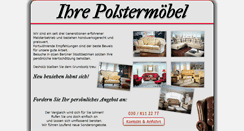 Desktop Screenshot of polsterei-wegner.de