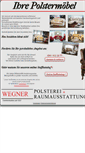 Mobile Screenshot of polsterei-wegner.de